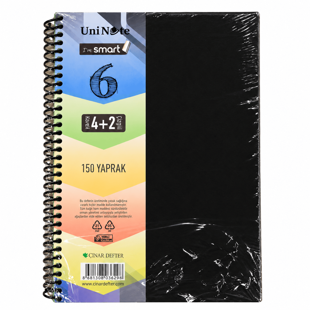 Çınar Defter I M Smart 150 Yp. A4 Ayraçlı Defter 4+2 62052