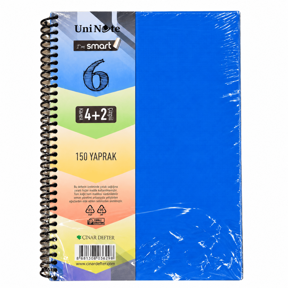 Çınar Defter I M Smart 150 Yp. A4 Ayraçlı Defter 4+2 62052