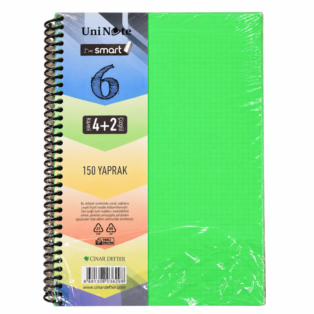 Çınar Defter I M Smart 150 Yp. A4 Ayraçlı Defter 4+2 62052
