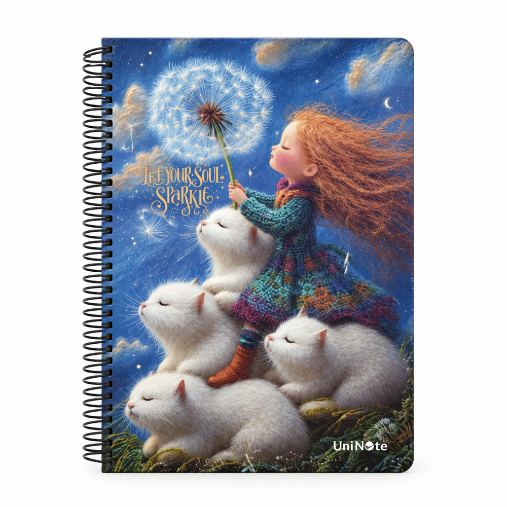 Çınar Magic Cats Sert Kapak 17 x 24 100 Yaprak Kareli Defter 55158
