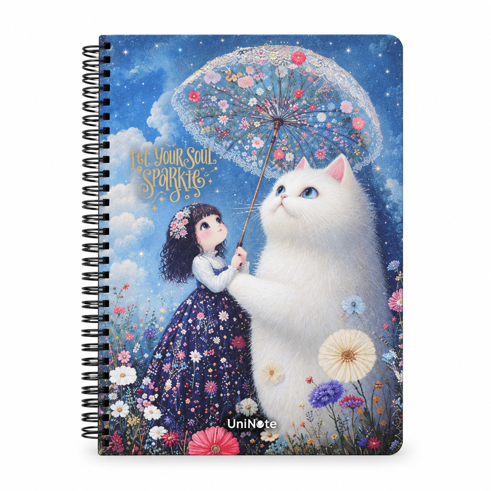 Çınar Magic Cats Sert Kapak 17 x 24 100 Yaprak Kareli Defter 55158