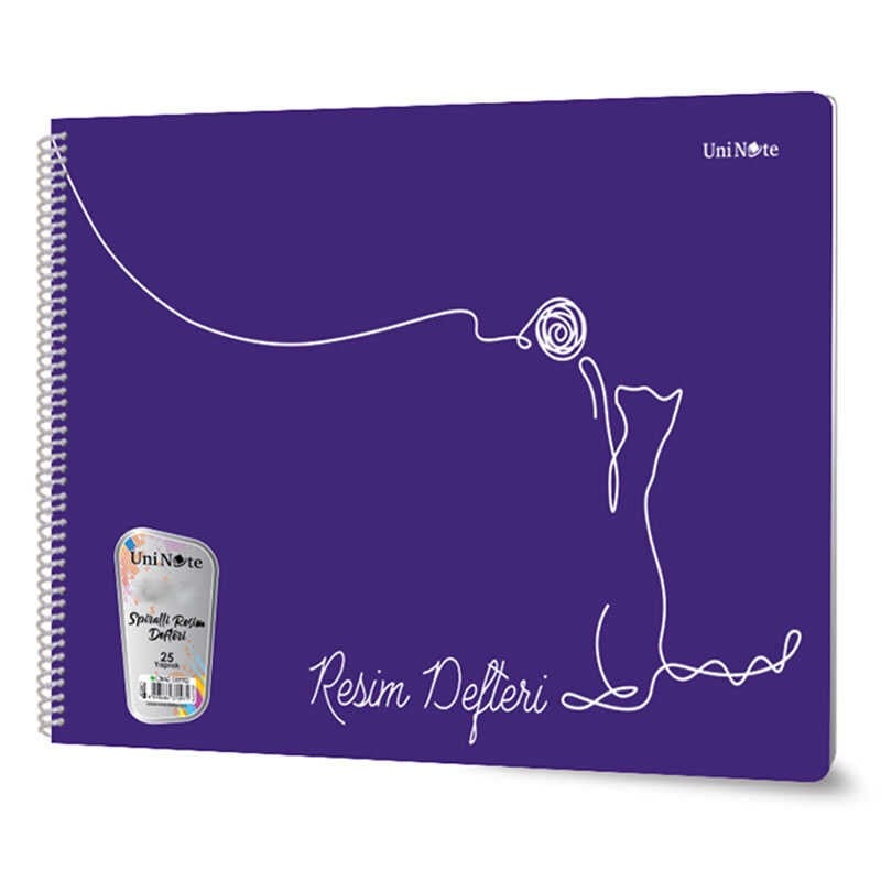 Çınar Resim Defteri 35x50 Spiralli Pp Kapak 25 Yaprak