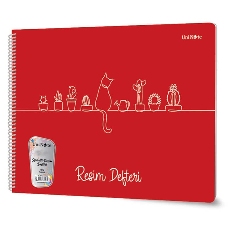 Çınar Resim Defteri 35x50 Spiralli Pp Kapak 25 Yaprak
