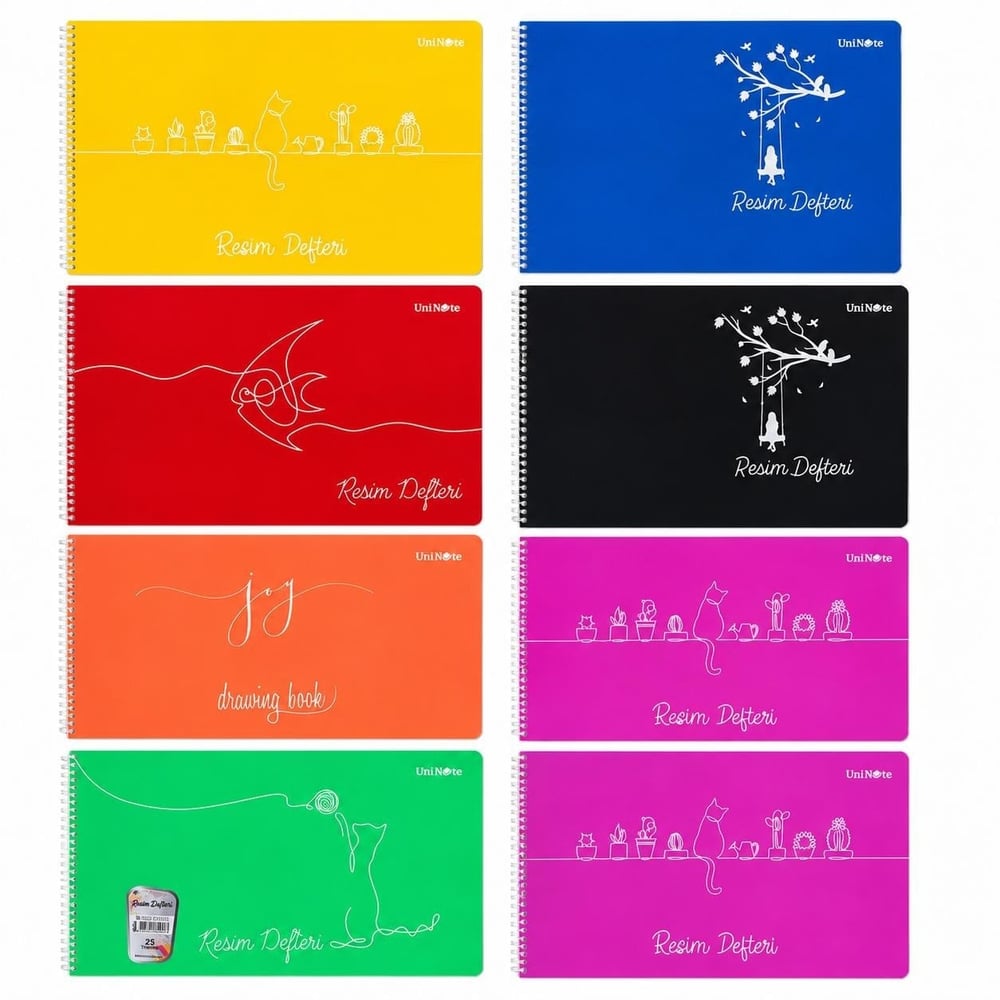 Çınar Resim Defteri 35x50 Spiralli Pp Kapak 25 Yaprak