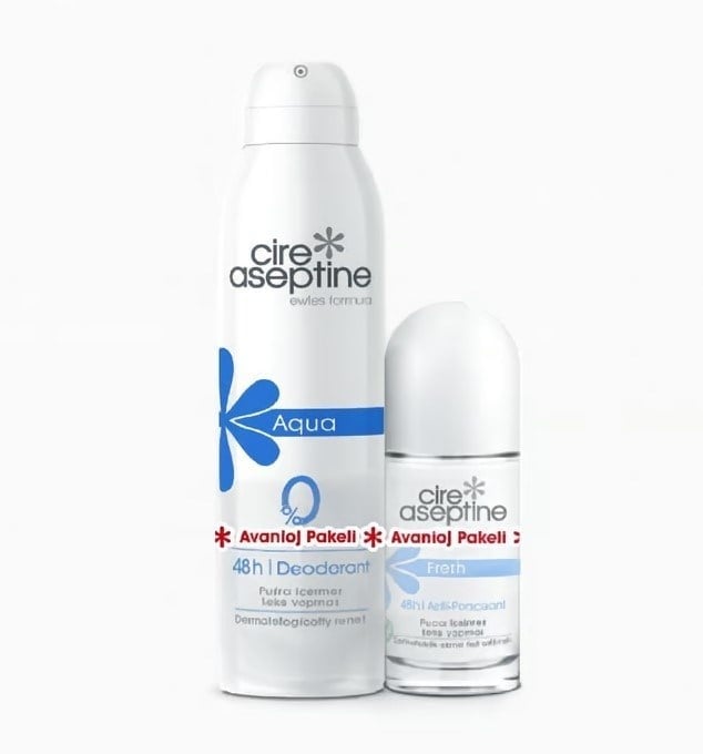 Cire Aseptine Aqua Deodorant ve Roll-On Seti