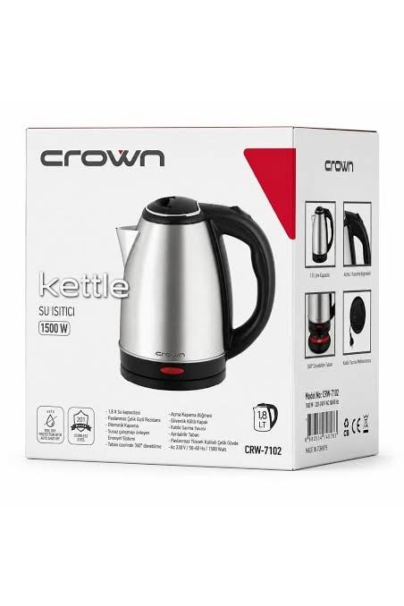 Crown CRW-7105 Çelik Su Isıtıcısı