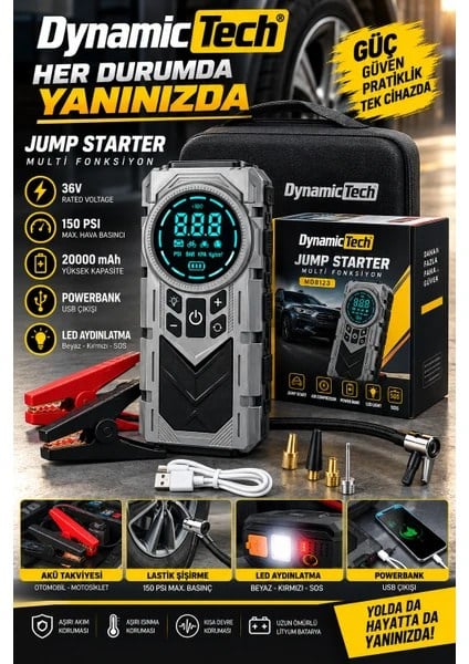 Dinamix Şarjlı Akü Takviye Cihazı JN-088D