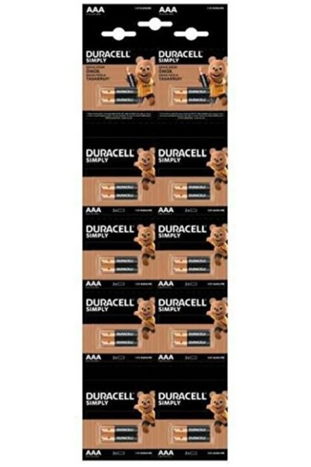 Duracell İnce Pil 20 Li