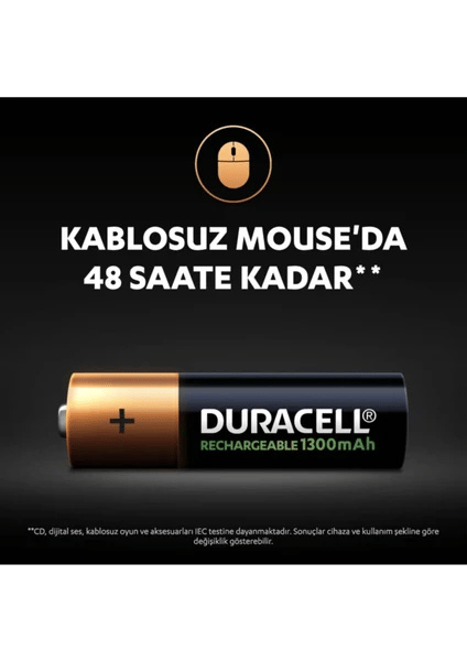 Duracell Şarjlı Kalem Pil