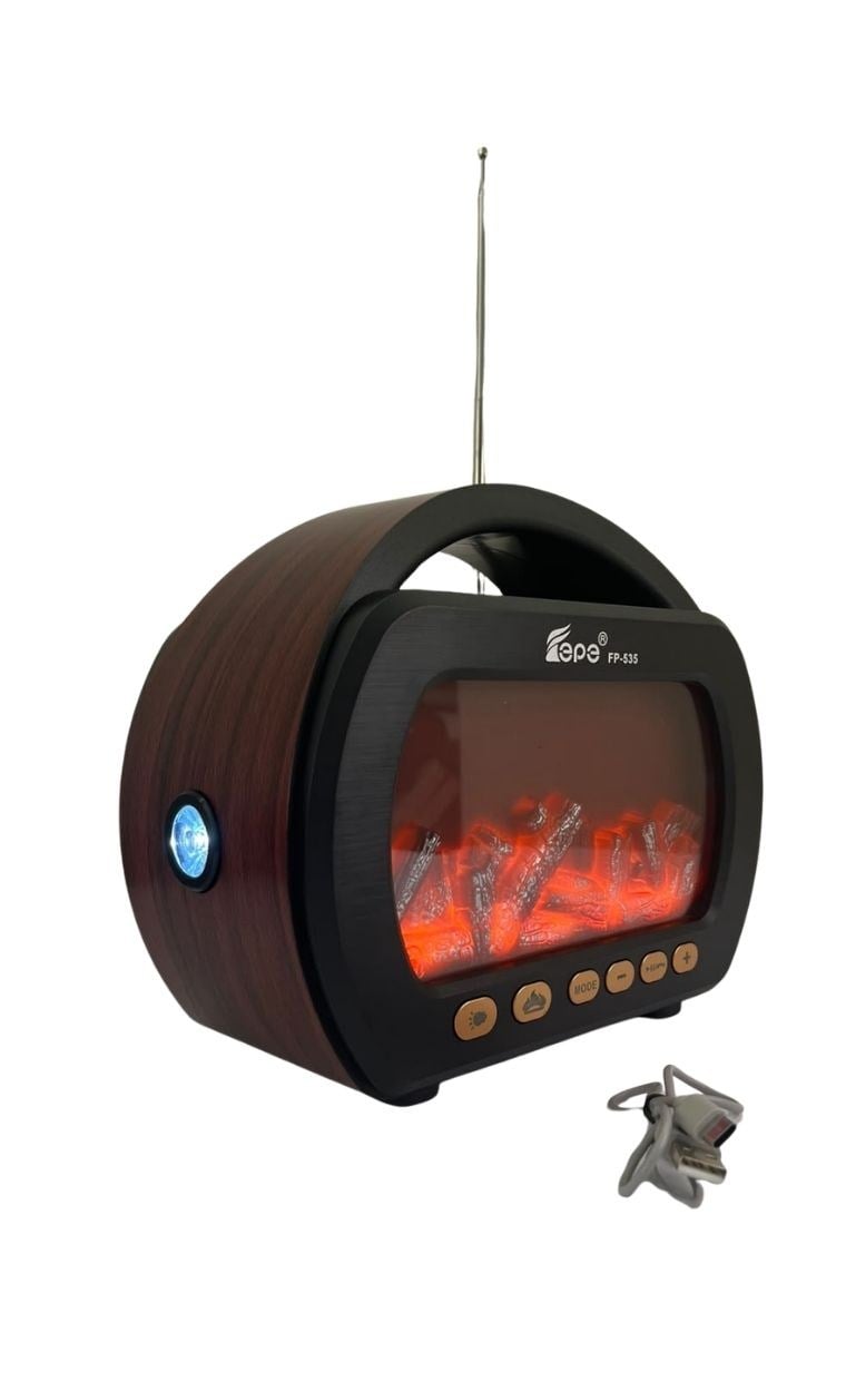 Epe FP-535 Şömine Nostalji Radyo Kablosuz Hoparlör 