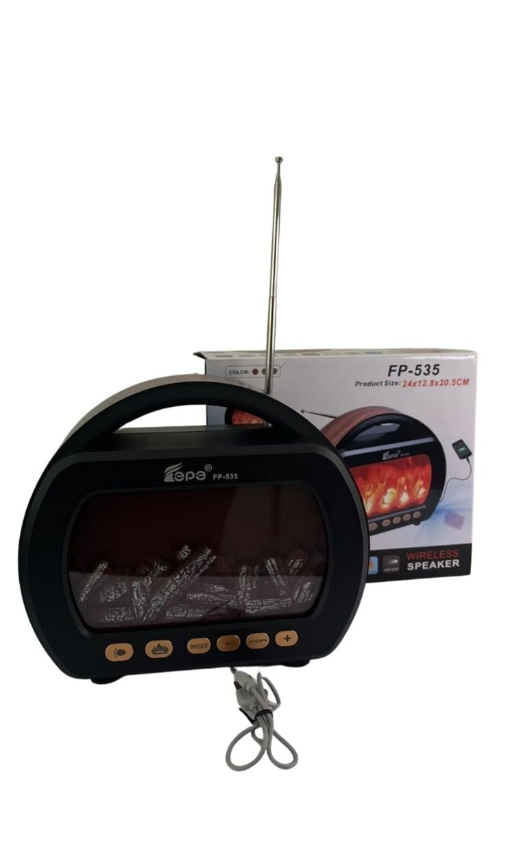Epe FP-535 Şömine Nostalji Radyo Kablosuz Hoparlör 
