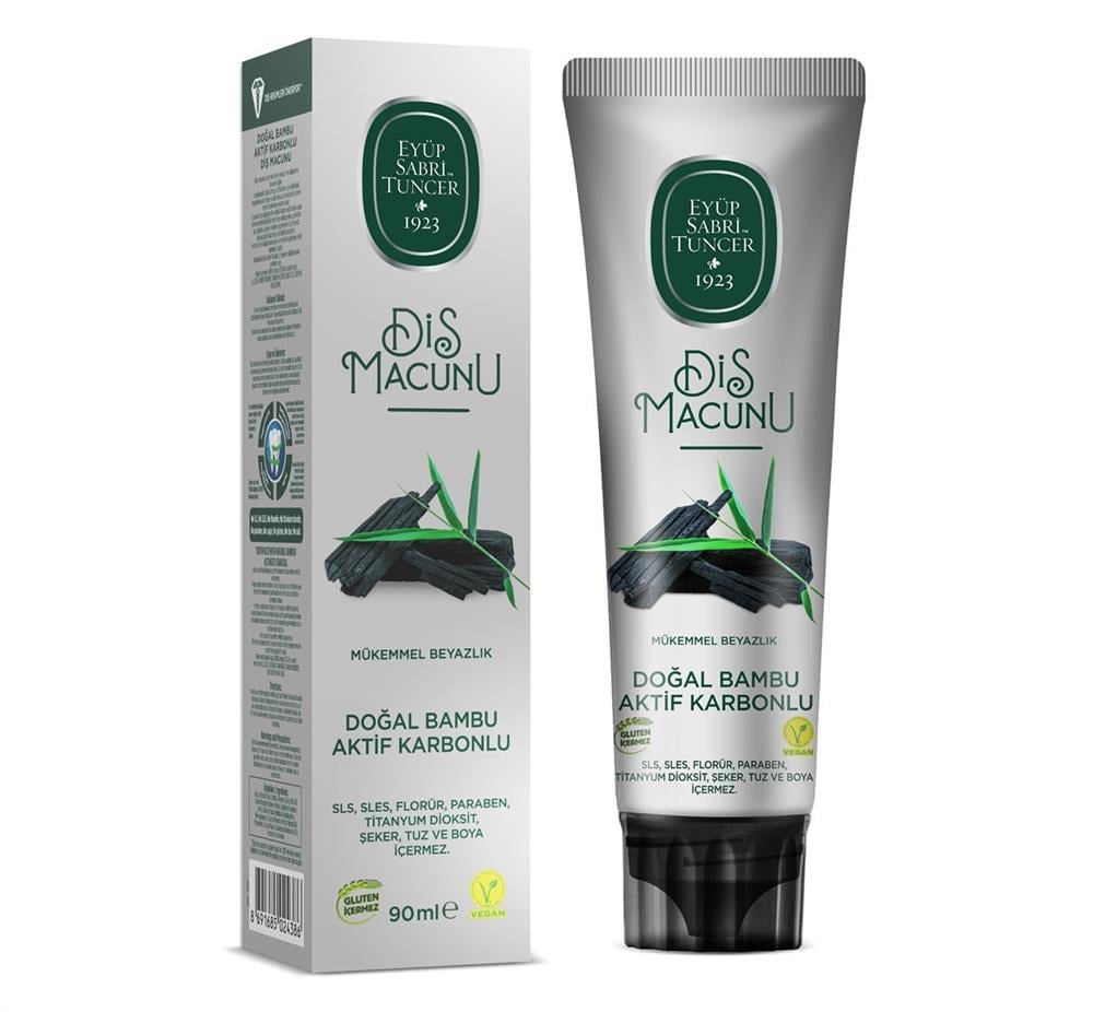 Eyüp Sabri Tuncer 90ml Doğal Bambu Aktif Karbonlu Diş Macunu