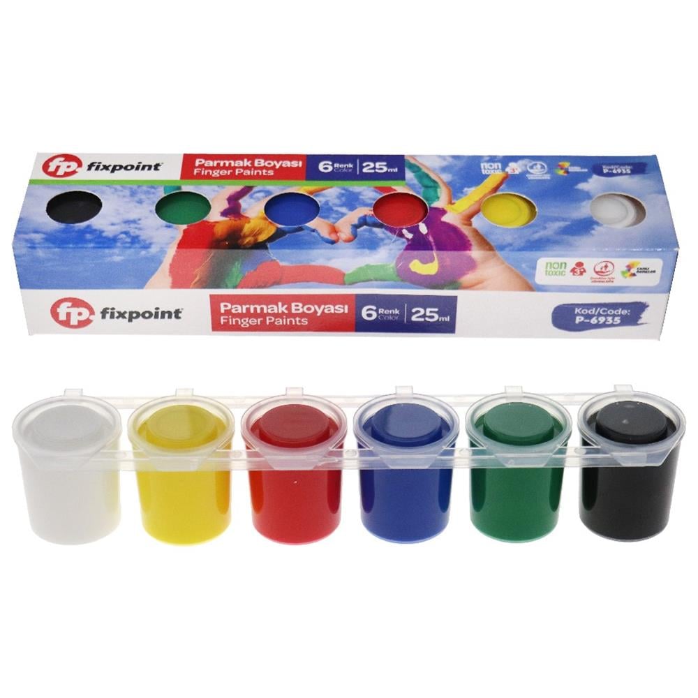 Fixpoint Parmak Boyası 6 Lı 25 Ml P-6935