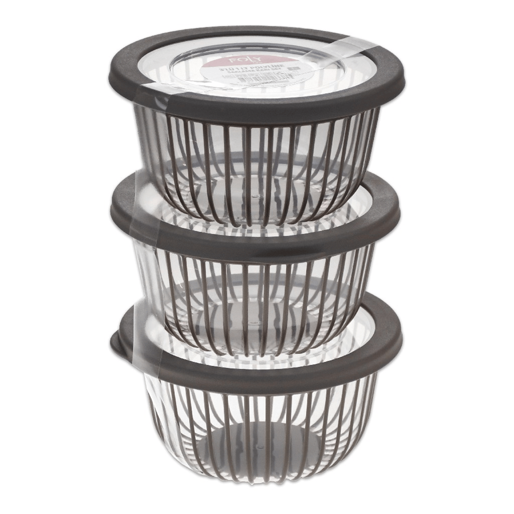 Foly Life Polyline Saklama Set 3 Lü 1 Lt Bnm-0338