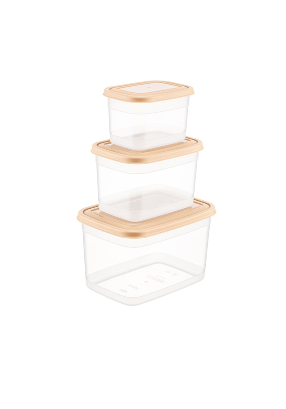 Freshlife Classy Dikdörtgen Saklama 3 Lü (0,6+1,2+2,3 Lt) D-429 03