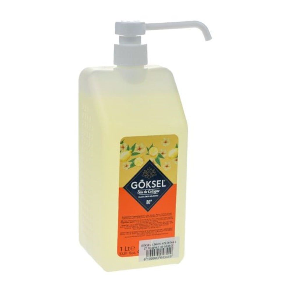 Göksel Limon Kolonya 1 Lt Pompalı 80 Derece