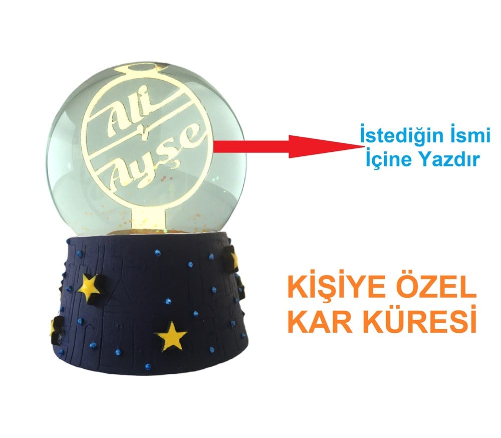 Hediye Kar Küresi Kişiye Özel Kar Küresi