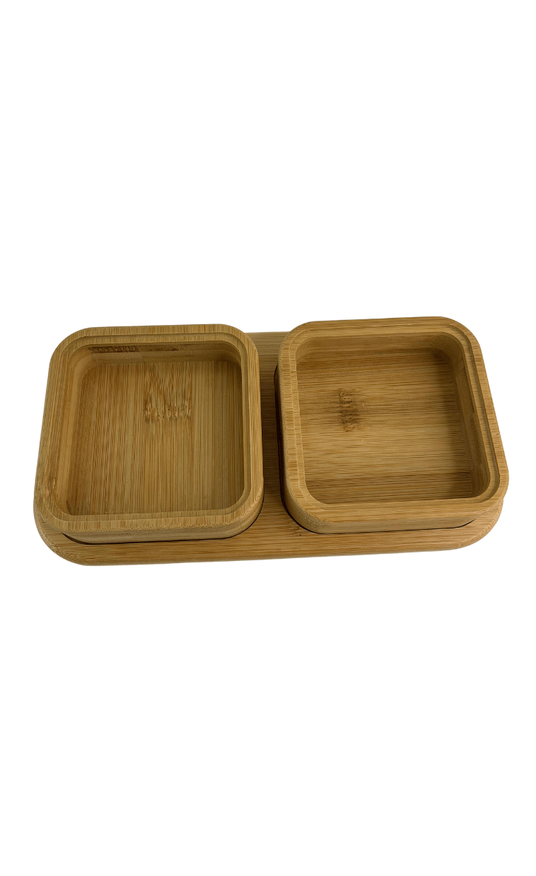 Ivory Bambu Tezgahüstü Standlı Baharatlık IVO-BMB334