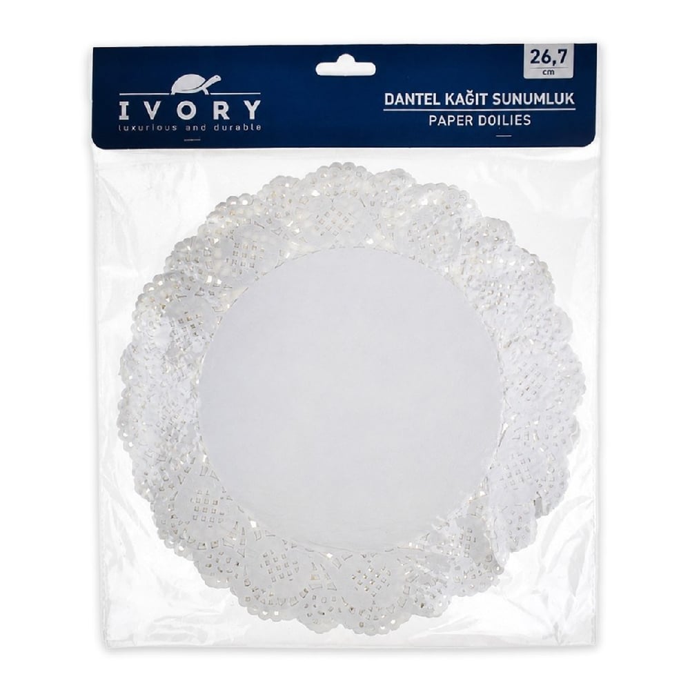 İvory Kağıt Dantel Sunumluk 36'lı 26,7 cm IVO-CK0200