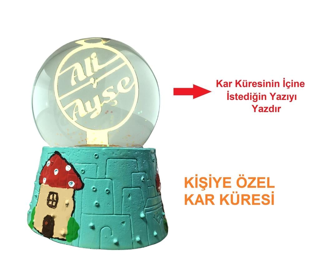 Kişiye Özel Kar Küresi Mantar