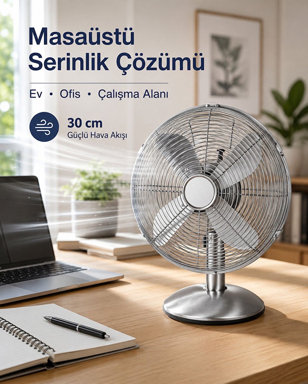 Kiwi Masaüstü Vantilatör Kfan-7626