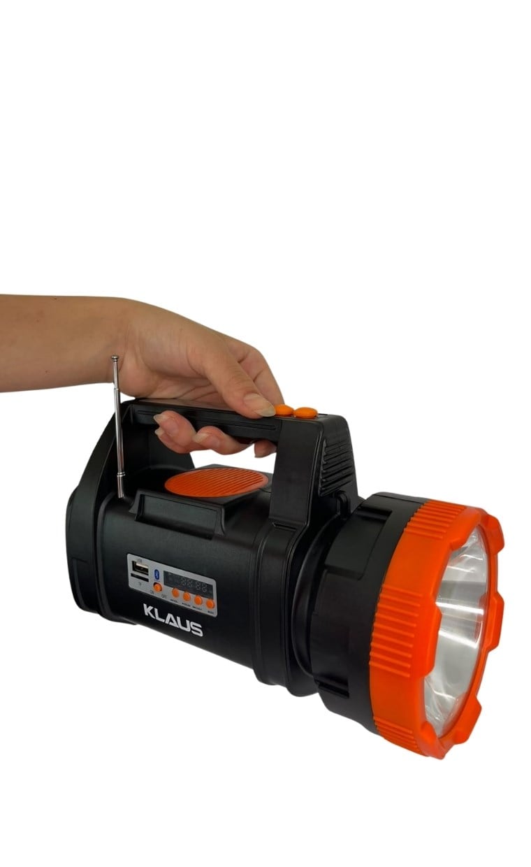 Klaus 15w Şarjlı Solar Fener Radyo Bluetooth Ke47725