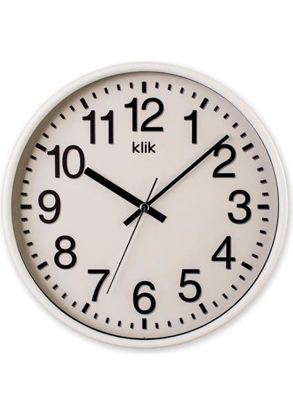 Klik Elegans Beyaz Duvar Saati