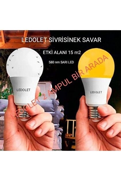 Ledolet 9w Sivrisinek Kovar E27 Led Ampul
