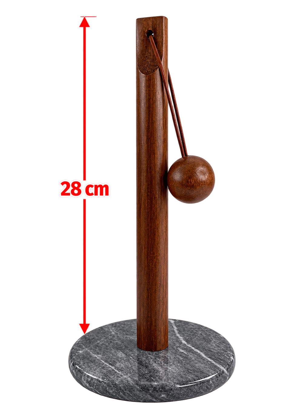 Mien Siyah Mermerli Bambu Kağıt Havluluk 28cm