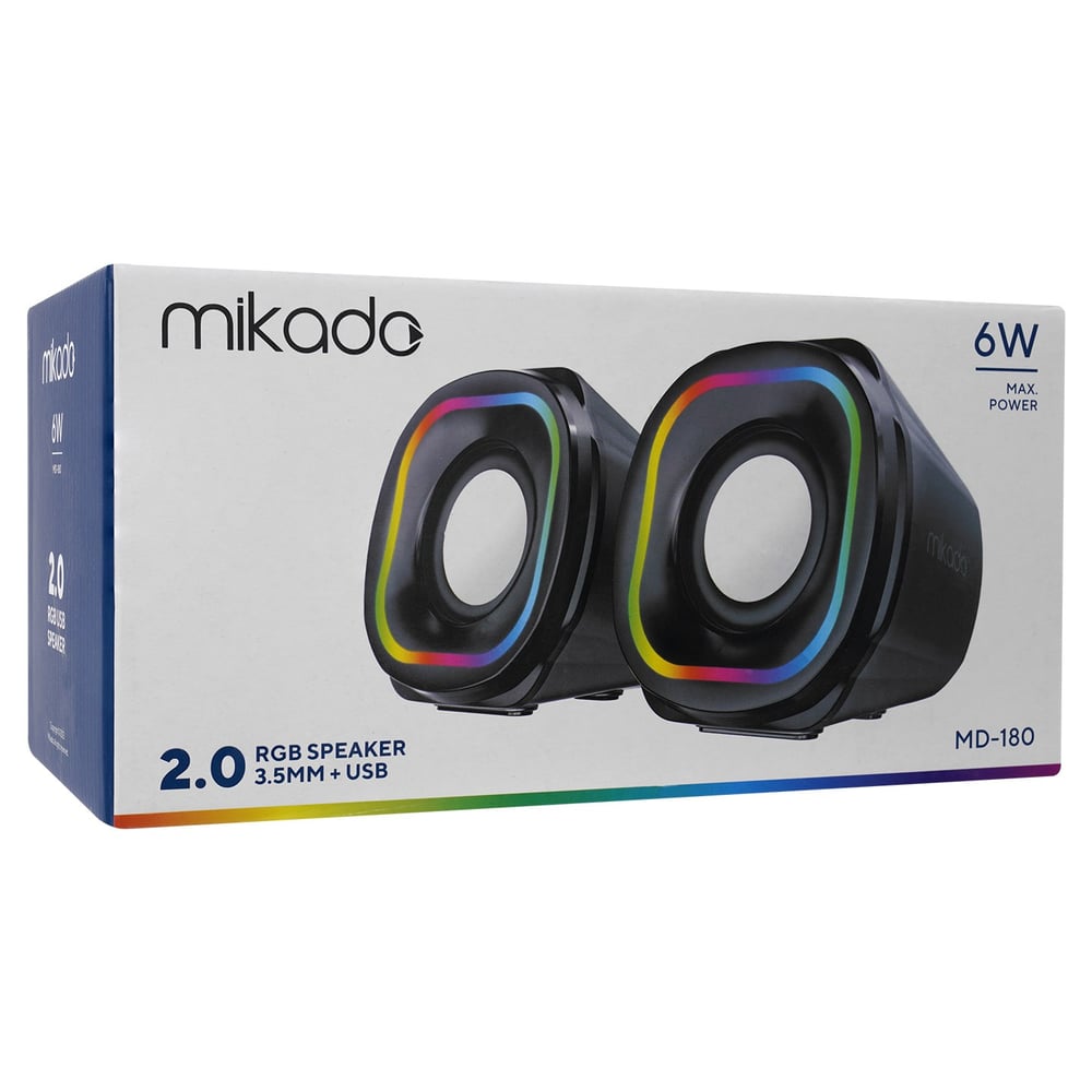 Mikado Rgb Aydınlatmalı Usb Speaker 6w Md-180