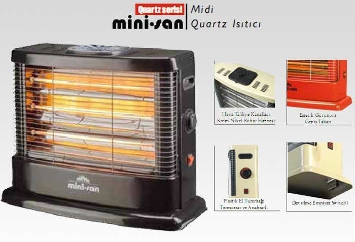 Minisan Midi MS2100 Quartz Isıtıcı