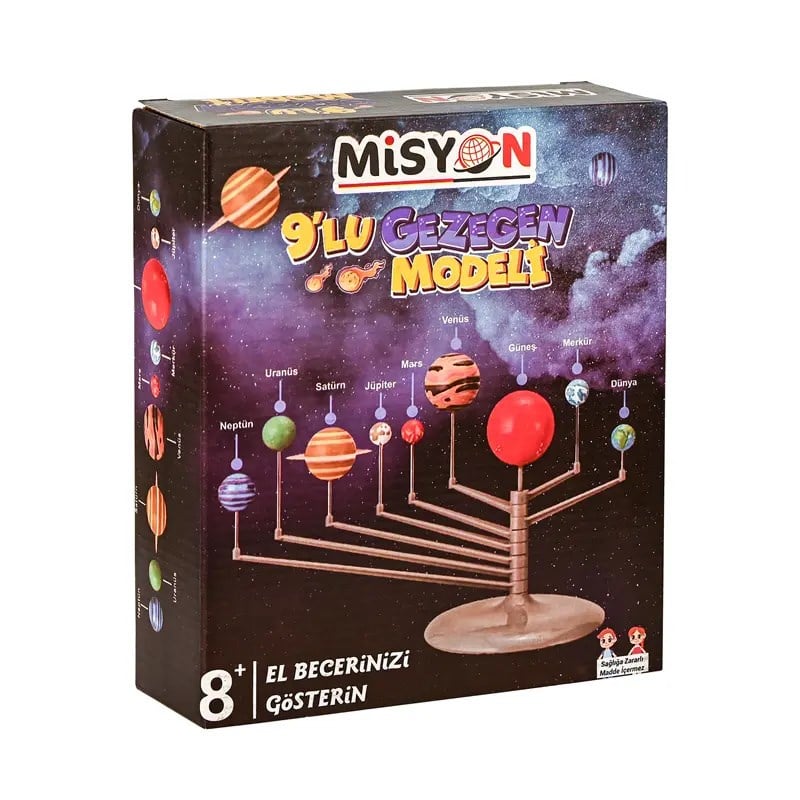 Misyon 9 Lu Gezegen Modeli Boyamalı 1005