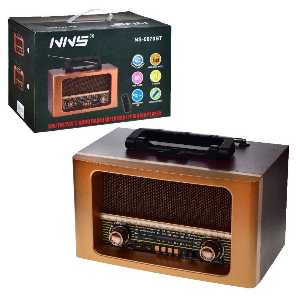 NNS FM Radyolu Müzik Çalar NS-6670BT