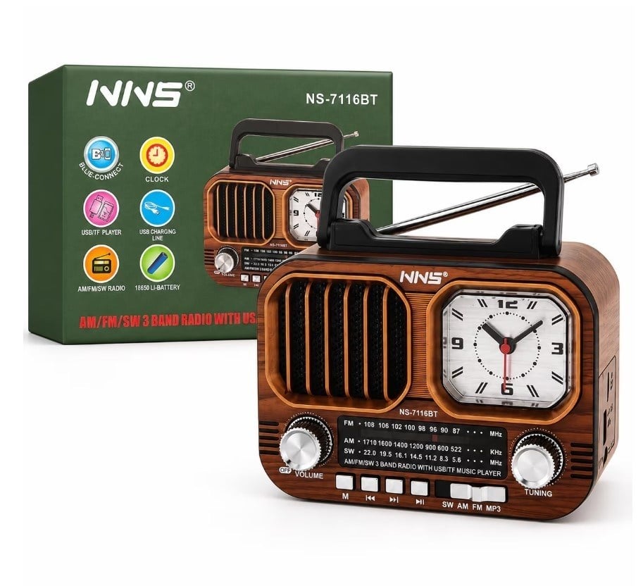 NNS FM Radyolu Müzik Çalar NS-7116BT