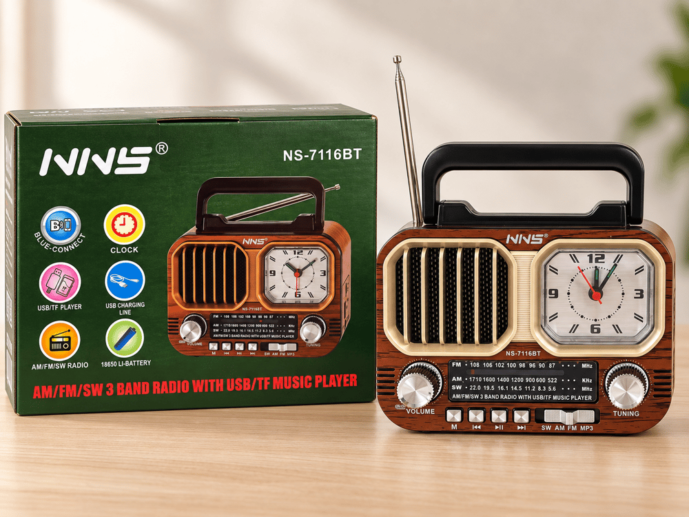 NNS FM Radyolu Müzik Çalar NS-7116BT