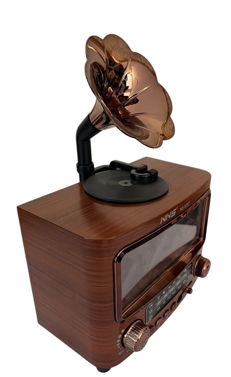 NNS Nostajik Gramafon Radyo NS-02BT