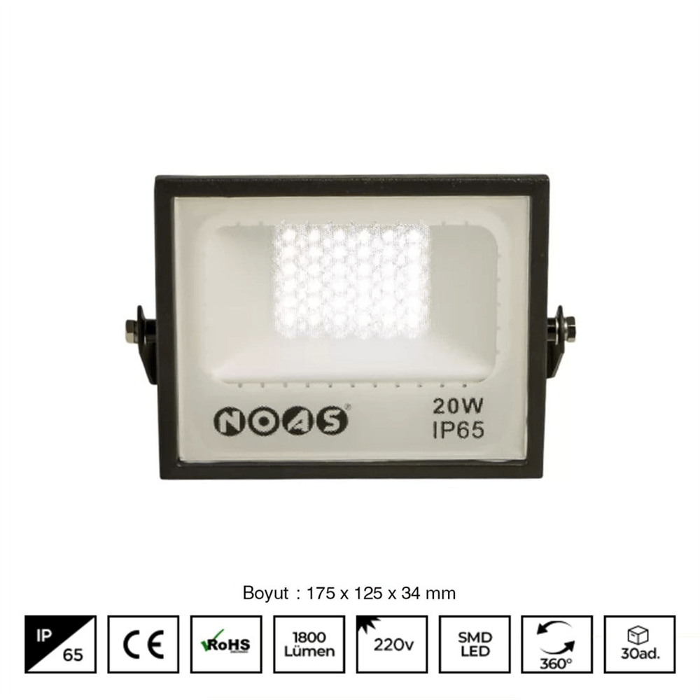 Noas 50w Led Projektör Beyaz