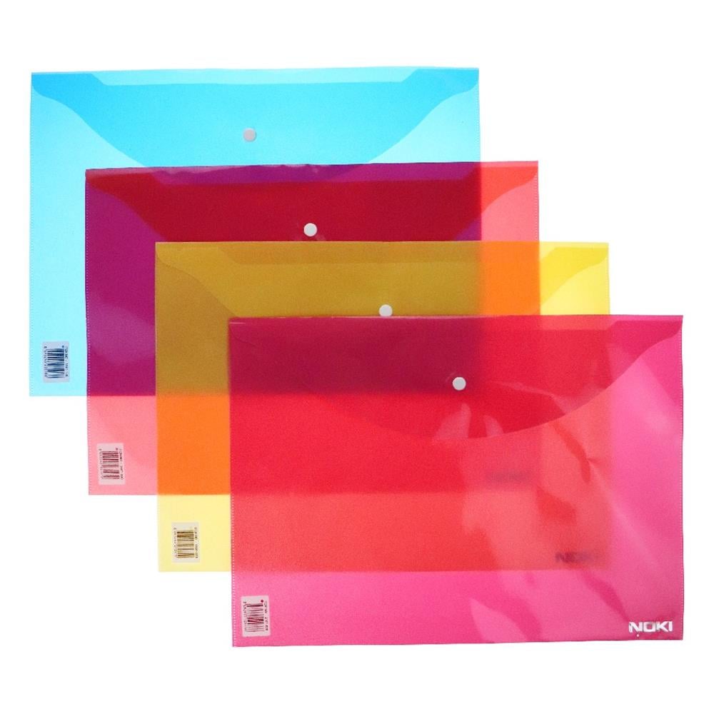 Noki Dosya Çıtçıtlı Evrak Zarfı Pembe 3101-070