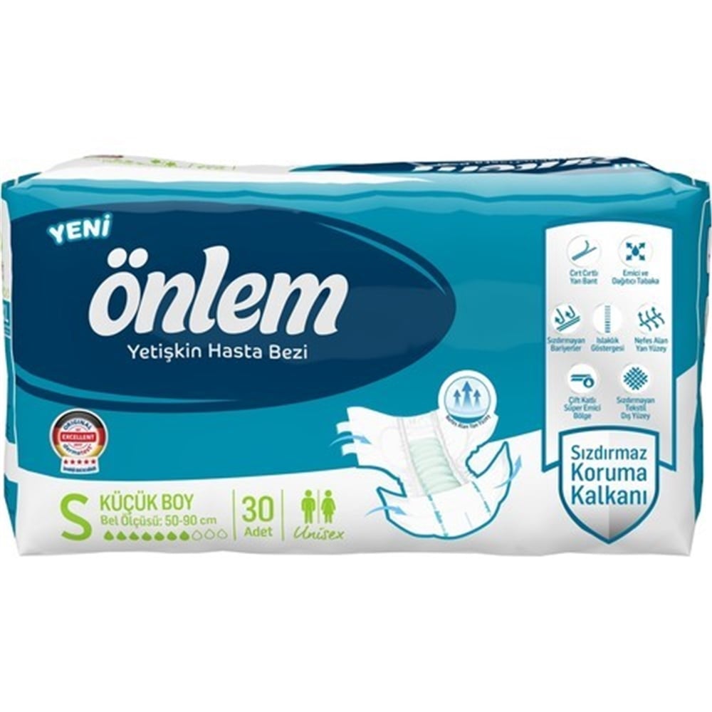 Önlem Bel Bantlı Yetişkin Hasta Bezi 30 Lu Small