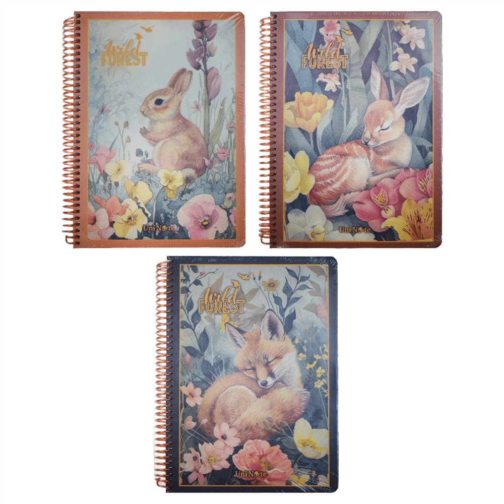 Orman Desenli Sert Kapak Defter