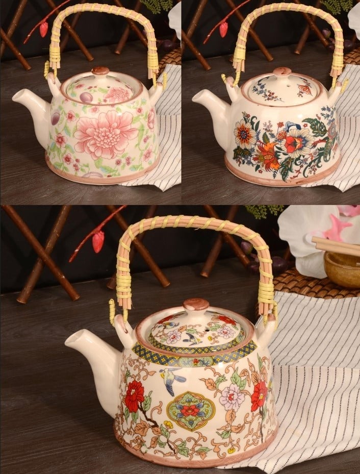 Paçi Mulan Bambu Saplı Porselen Demlik 800502