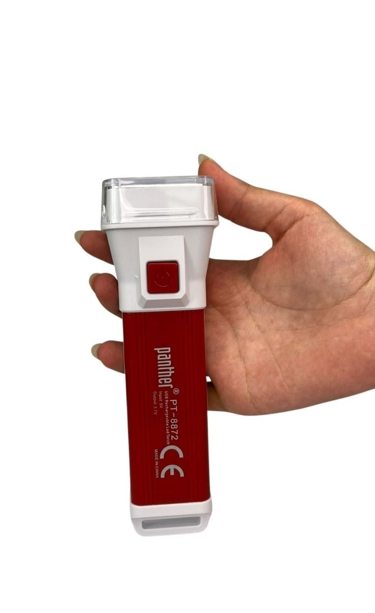 Panther Usb Şarjlı Solar El Feneri Pt-8872