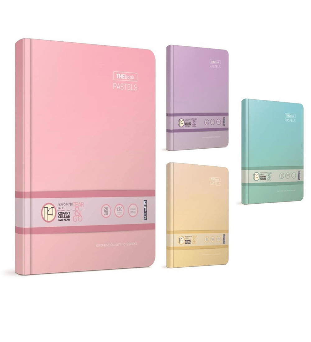 Pastel Çizgili Defter