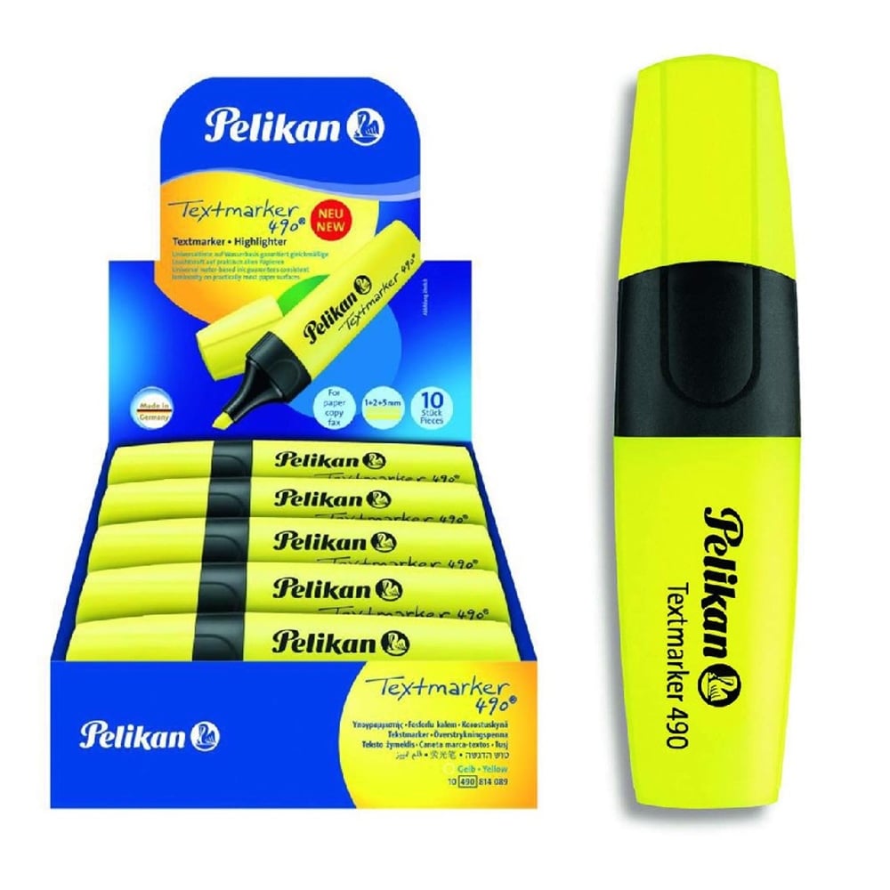 Pelikan 490 Fosforlu İşaretleme Kalemi Sarı