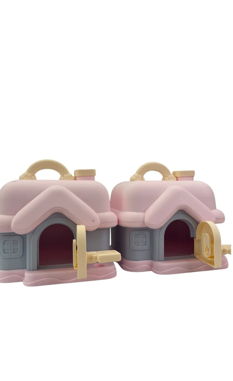 Pembe Suword Kumbara Ev Şekilli
