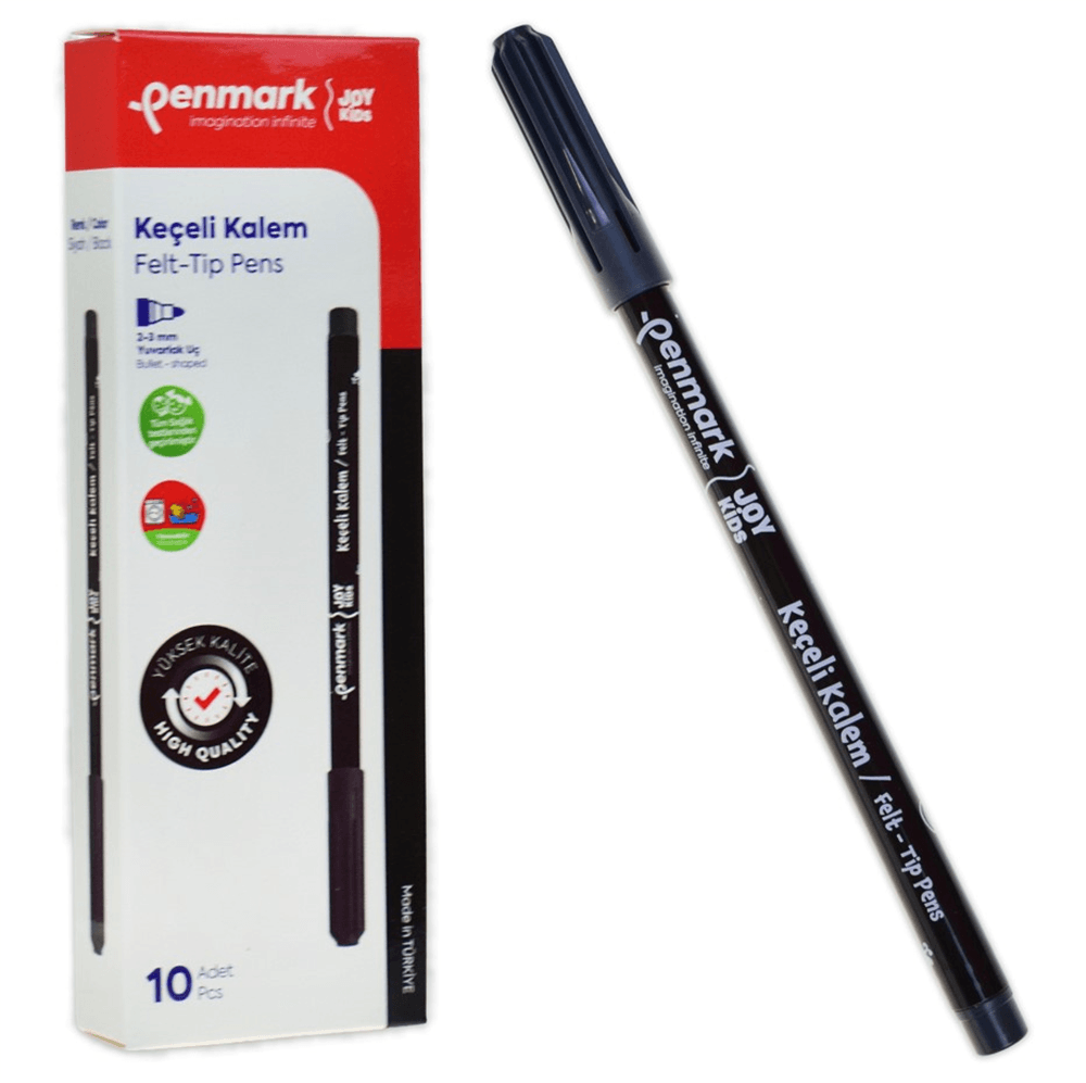 Penmark Süper Yıkanabilir Keçeli Kalem Siyah Hs-705-01