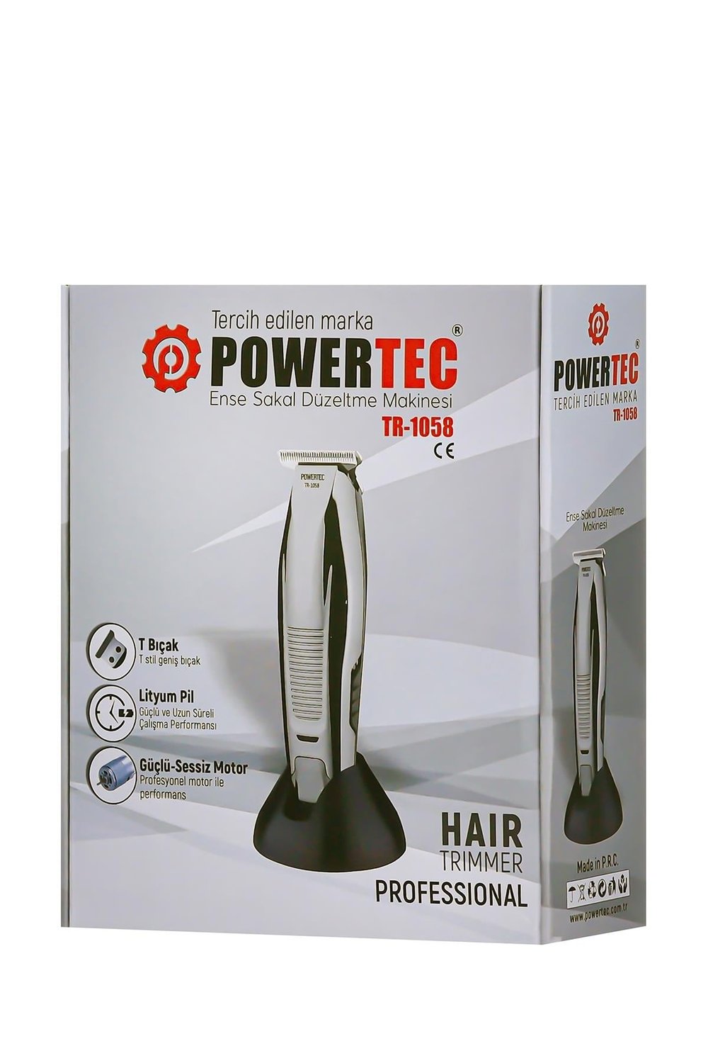 Powertec TR-1058 Profesyonel Ense ve Sakal Tıraş Makinesi