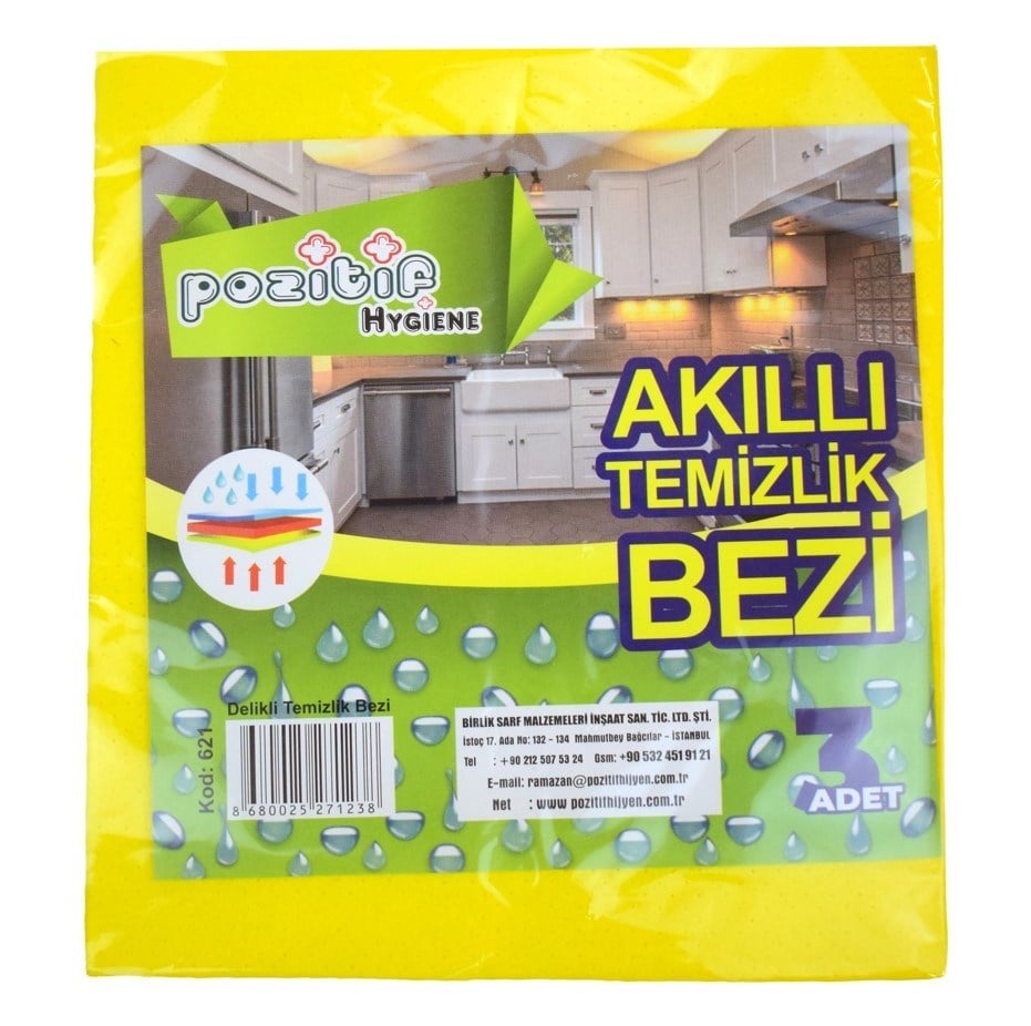Pozitif Akıllı Temizlik Bezi 3 Lü