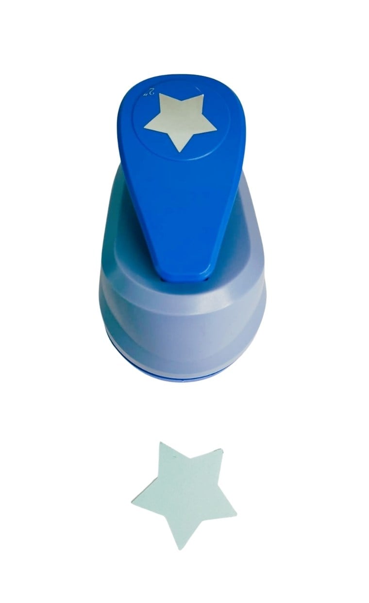 Puti Büyük Boy Yıldız Şekilli Delgeç 5 Cm 2 İNÇ 