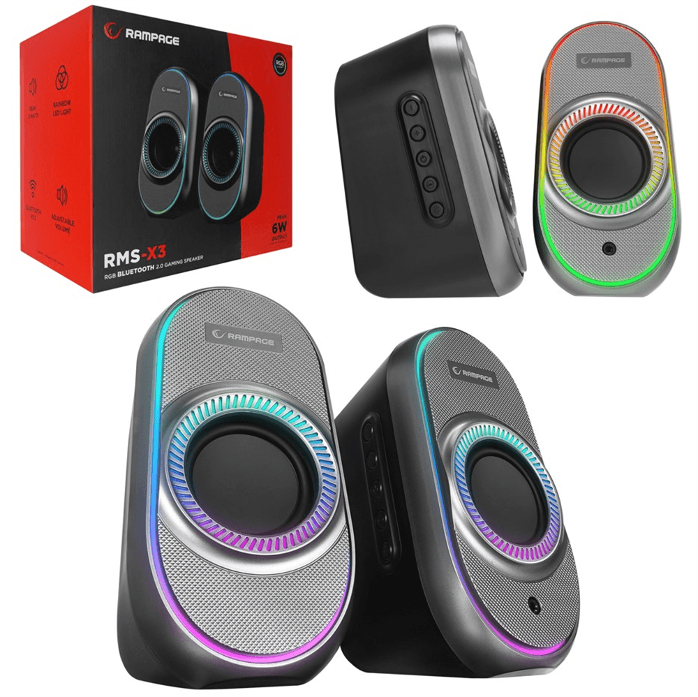 Rampage Rms-X3 Bluetooth Rgb Aydınlatmalı 6w Speaker